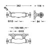 TRES CLASIC Bateria termostatyczna naścienna prysznicowa 24216409OR